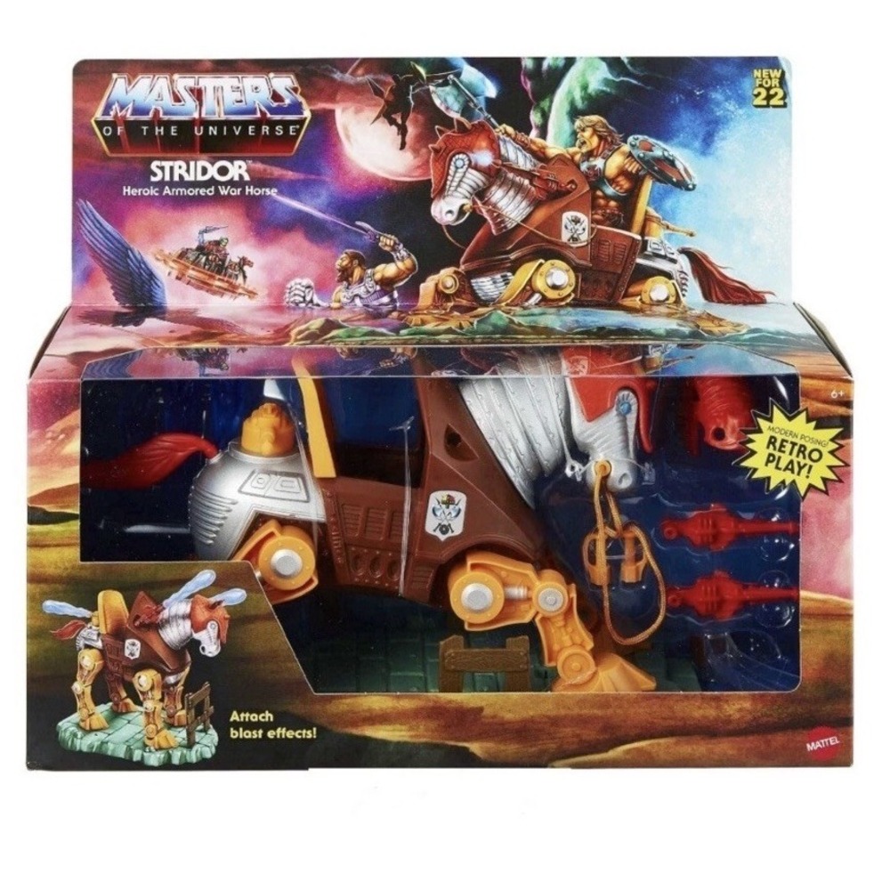 Masters of the Universe Origins Stridor Heroic Armored War Horse Retro Figure